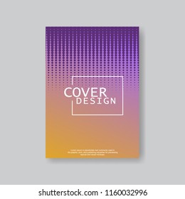 Halftone Modern Annual Report .Book Cover.Business Flyer 