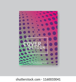 Halftone Modern Annual Report .Book Cover.Business Flyer 