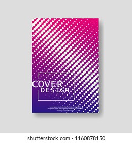 Halftone Modern Annual Report .Book Cover.Business Flyer 
