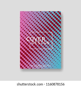 Halftone Modern Annual Report .Book Cover.Business Flyer 