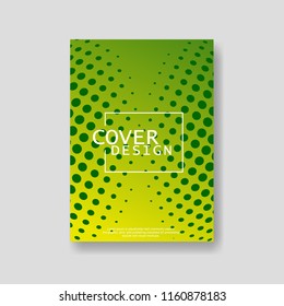 Halftone Modern Annual Report .Book Cover.Business Flyer 