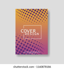 Halftone Modern Annual Report .Book Cover.Business Flyer 