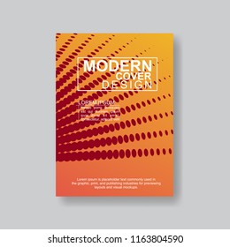 Halftone Modern Annual Report .Book Cover.Business Flyer 