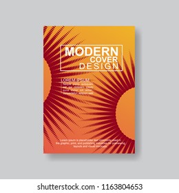 Halftone Modern Annual Report .Book Cover.Business Flyer 