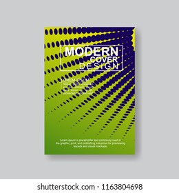 Halftone Modern Annual Report .Book Cover.Business Flyer 
