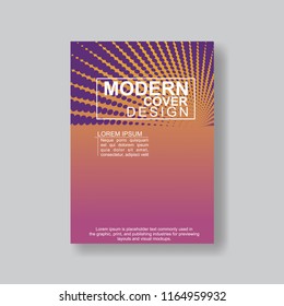 Halftone Modern Annual Report .Book Cover.Business Flyer 