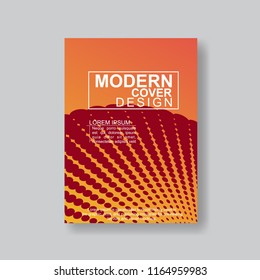 Halftone Modern Annual Report .Book Cover.Business Flyer 