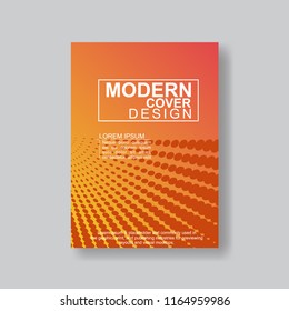 Halftone Modern Annual Report .Book Cover.Business Flyer 