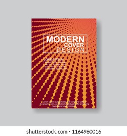 Halftone Modern Annual Report .Book Cover.Business Flyer 