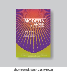 Halftone Modern Annual Report .Book Cover.Business Flyer 