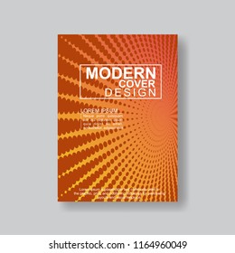 Halftone Modern Annual Report .Book Cover.Business Flyer 