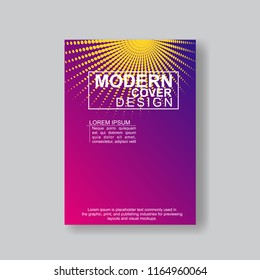 Halftone Modern Annual Report .Book Cover.Business Flyer 