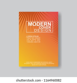 Halftone Modern Annual Report .Book Cover.Business Flyer 