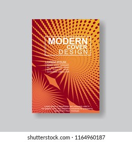 Halftone Modern Annual Report .Book Cover.Business Flyer 