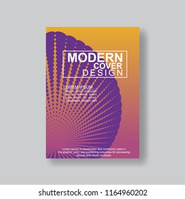 Halftone Modern Annual Report .Book Cover.Business Flyer 