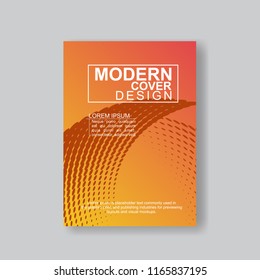 Halftone Modern Annual Report .Book Cover.Business Flyer 