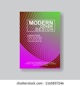 Halftone Modern Annual Report .Book Cover.Business Flyer 