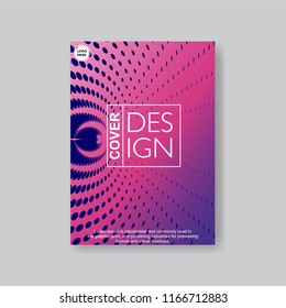Halftone Modern Annual Report .Book Cover.Business Flyer 