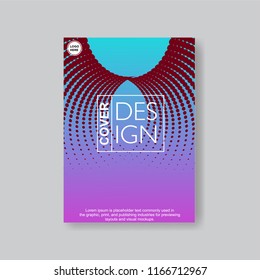 Halftone Modern Annual Report .Book Cover.Business Flyer 