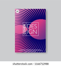 Halftone Modern Annual Report .Book Cover.Business Flyer 