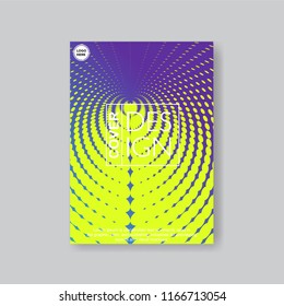Halftone Modern Annual Report .Book Cover.Business Flyer 