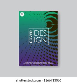 Halftone Modern Annual Report .Book Cover.Business Flyer 