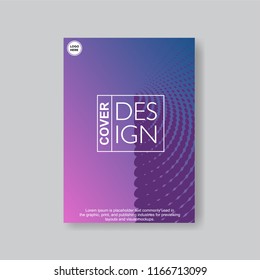 Halftone Modern Annual Report .Book Cover.Business Flyer 
