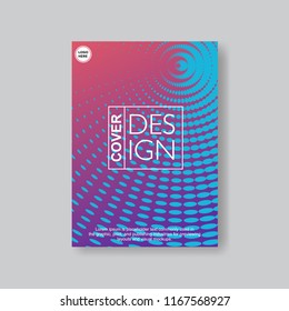 Halftone Modern Annual Report .Book Cover.Business Flyer 