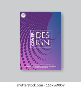 Halftone Modern Annual Report .Book Cover.Business Flyer 