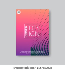 Halftone Modern Annual Report .Book Cover.Business Flyer 