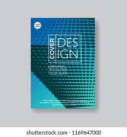Halftone Modern Annual Report .Book Cover.Business Flyer 