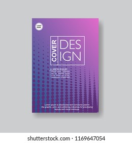 Halftone Modern Annual Report .Book Cover.Business Flyer 