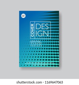 Halftone Modern Annual Report .Book Cover.Business Flyer 