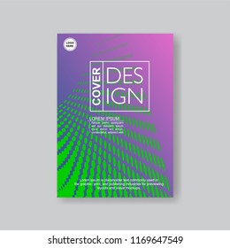 Halftone Modern Annual Report .Book Cover.Business Flyer 
