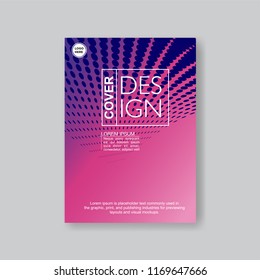 Halftone Modern Annual Report .Book Cover.Business Flyer 