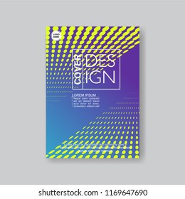 Halftone Modern Annual Report .Book Cover.Business Flyer 