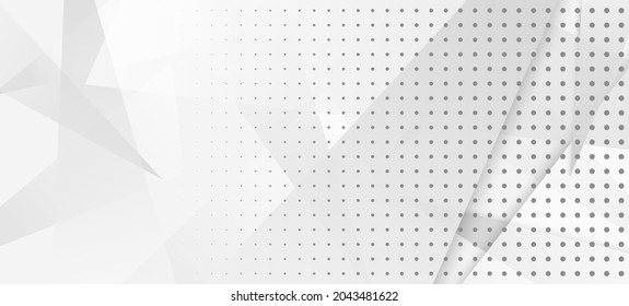 Halftone Modern Gray Vector Background. Dots Pop Art Light Texture. Halftone Wallpaper. Edgy Tile. Minimal Faded Banner. Geometric Dots Texture. Grain Pattern. Gray White Shade Page. Geo Lines Shape