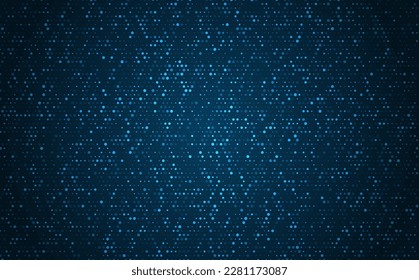 Halftone modern template. Blue dotted light texture background