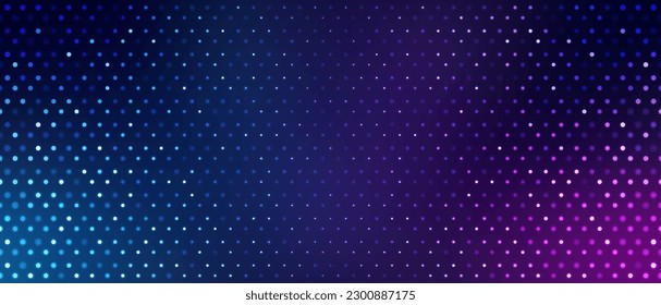 Halftone modern template. Blue and purple dotted light texture background