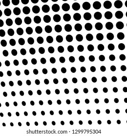 Halftone monochrome abstract