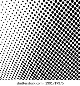 Halftone monochrome abstract