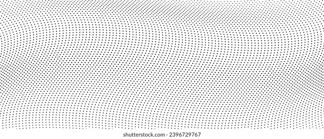Fondo monocromo de semitono con puntos de flujo. Resumen de textura en blanco y negro. Ilustración del vector