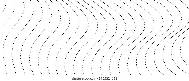 Fondo monocromo de semitono con puntos que fluyen. Abstractas textura en blanco y negro. Ilustración vectorial
