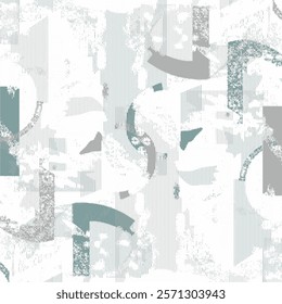 Halftone Monochrome Grunge Vertical Lines Texture, Vector Illustration Seamless Pattern Abstract Geometric