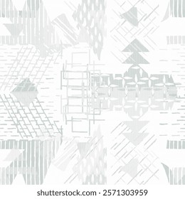 Halftone Monochrome Grunge Vertical Lines Texture, Vector Illustration Seamless Pattern Abstract Geometric