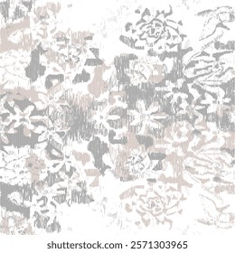 Halftone Monochrome Grunge Vertical Lines Texture, Vector Illustration Seamless Pattern Abstract Geometric