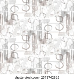 Halftone Monochrome Grunge Vertical Lines Texture, Vector Illustration Seamless Pattern Abstract Geometric