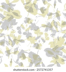 Halftone Monochrome Grunge Vertical Lines Texture, Vector Illustration Seamless Pattern Abstract Geometric