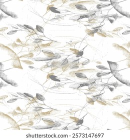 Halftone Monochrome Grunge Vertical Lines Texture, Vector Illustration Seamless Pattern Abstract Geometric