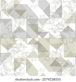 Halftone Monochrome Grunge Vertical Lines Texture, Vector Illustration Seamless Pattern Abstract Geometric